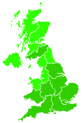 Click on a region for air pollution levels for 07/08/2016