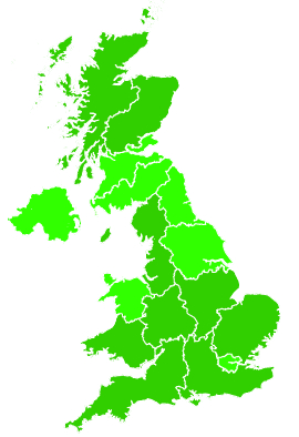 Click on a region for air pollution levels for 07/08/2017