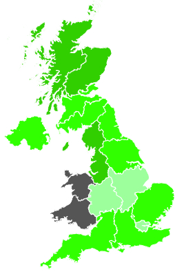 Click on a region for air pollution levels for 07/09/1987