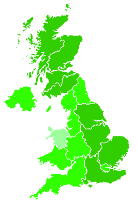 Click on a region for air pollution levels for 07/09/2019