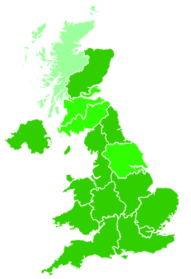 Click on a region for air pollution levels for 07/10/2004