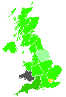 Click on a region for air pollution levels for 07/11/1988