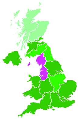 Click on a region for air pollution levels for 07/11/2001