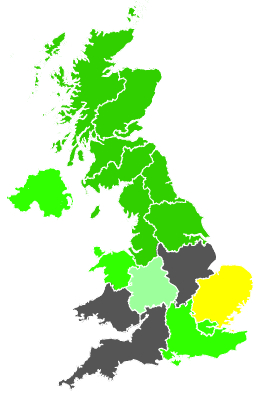 Click on a region for air pollution levels for 07/12/1987