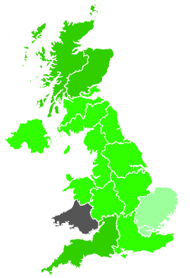 Click on a region for air pollution levels for 08/01/1989