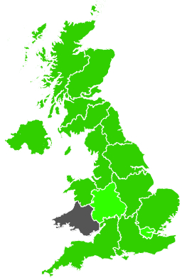 Click on a region for air pollution levels for 08/01/1991