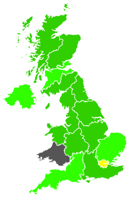 Click on a region for air pollution levels for 08/02/1991