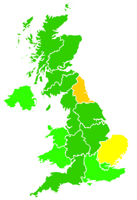 Click on a region for air pollution levels for 08/02/2025