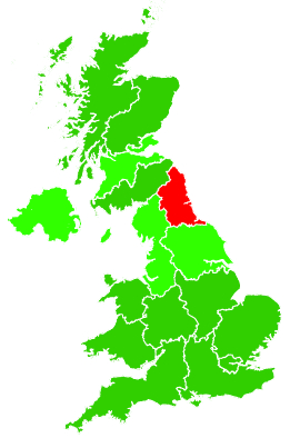 Click on a region for air pollution levels for 08/02/2026