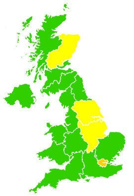 Click on a region for air pollution levels for 08/03/2011