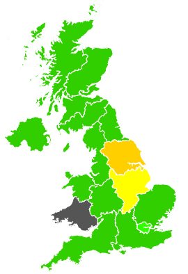Click on a region for air pollution levels for 08/04/1990