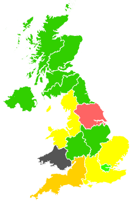 Click on a region for air pollution levels for 08/04/1991
