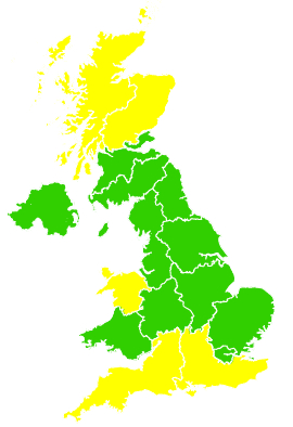 Click on a region for air pollution levels for 08/04/1994