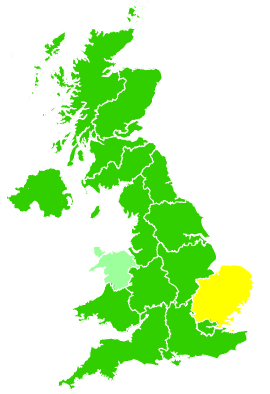 Click on a region for air pollution levels for 08/04/2004