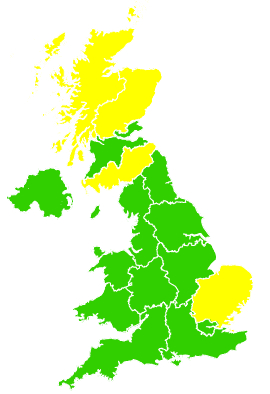 Click on a region for air pollution levels for 08/04/2009