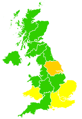 Click on a region for air pollution levels for 08/04/2013