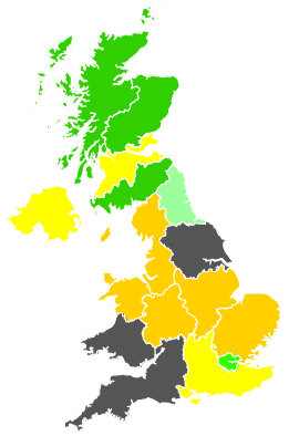 Click on a region for air pollution levels for 08/05/1987