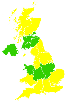 Click on a region for air pollution levels for 08/05/2002