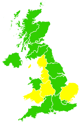 Click on a region for air pollution levels for 08/05/2005