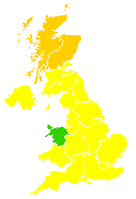 Click on a region for air pollution levels for 08/05/2011