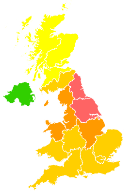 Click on a region for air pollution levels for 08/05/2016