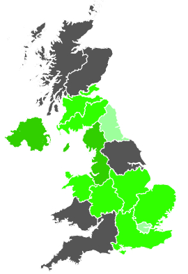Click on a region for air pollution levels for 08/06/1987
