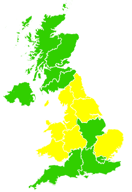 Click on a region for air pollution levels for 08/06/2005