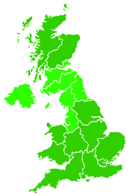 Click on a region for air pollution levels for 08/07/1998