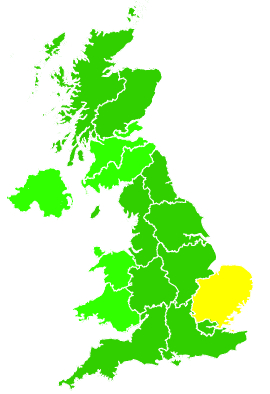 Click on a region for air pollution levels for 08/07/2007