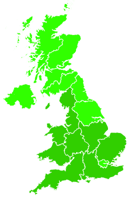 Click on a region for air pollution levels for 08/07/2009