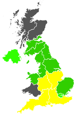 Click on a region for air pollution levels for 08/08/1989