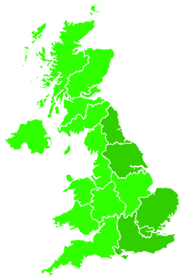 Click on a region for air pollution levels for 08/08/2000
