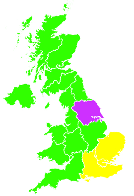 Click on a region for air pollution levels for 08/09/2005