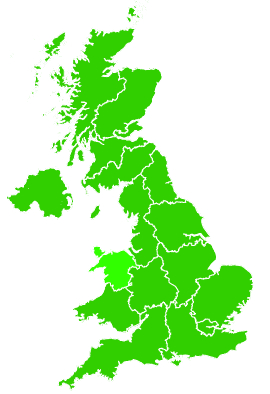 Click on a region for air pollution levels for 08/09/2007
