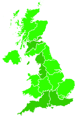 Click on a region for air pollution levels for 08/09/2018