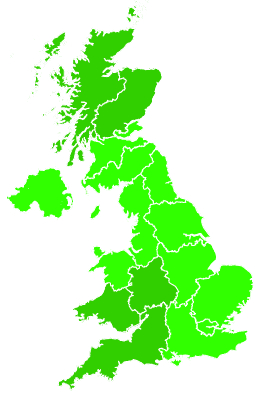 Click on a region for air pollution levels for 08/10/1992