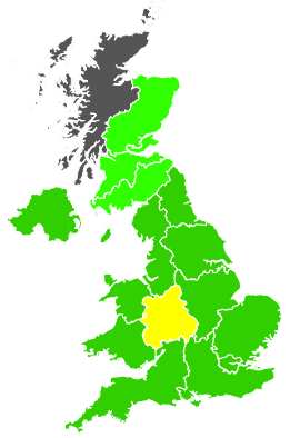 Click on a region for air pollution levels for 08/10/2001