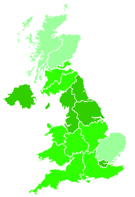 Click on a region for air pollution levels for 08/11/1994