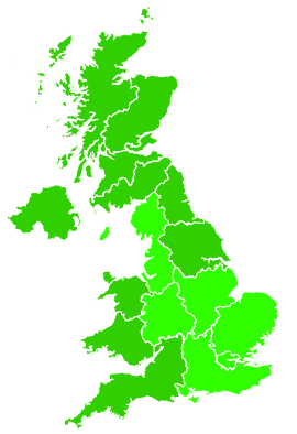 Click on a region for air pollution levels for 08/11/2019