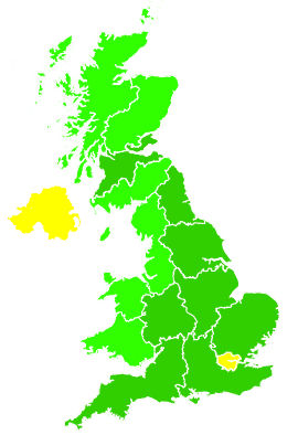 Click on a region for air pollution levels for 09/01/1997