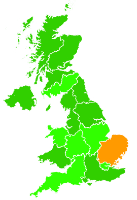 Click on a region for air pollution levels for 09/01/2003
