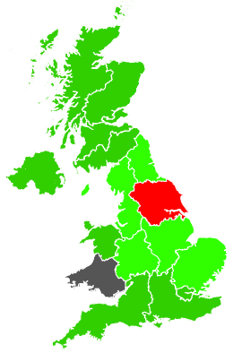 Click on a region for air pollution levels for 09/02/1992