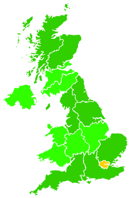 Click on a region for air pollution levels for 09/02/1995