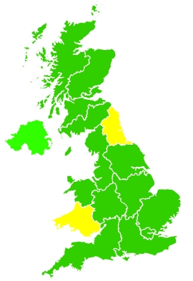 Click on a region for air pollution levels for 09/02/2024