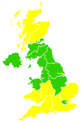 Click on a region for air pollution levels for 09/03/2003