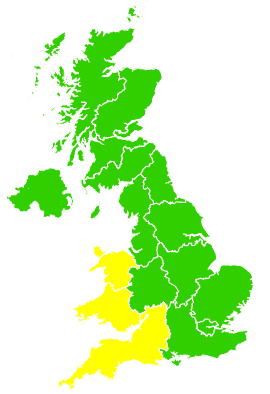 Click on a region for air pollution levels for 09/03/2006