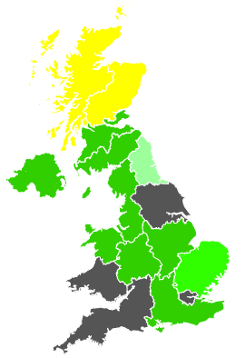 Click on a region for air pollution levels for 09/04/1987