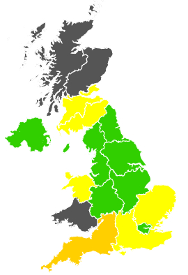 Click on a region for air pollution levels for 09/04/1989