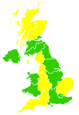 Click on a region for air pollution levels for 09/04/2006