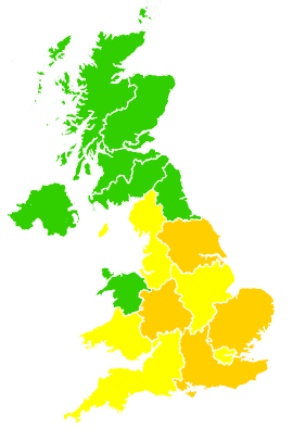 Click on a region for air pollution levels for 09/04/2013